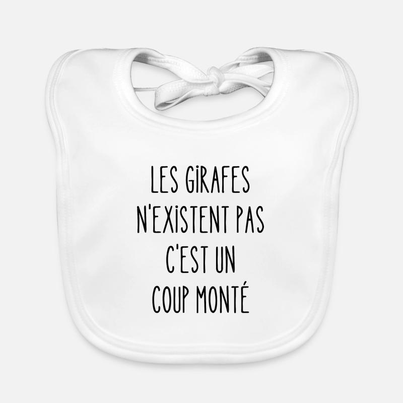 les girafes n'existent pas Bavoir bio Bébé