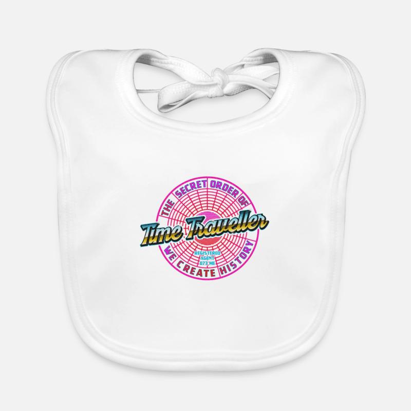 time traveller Organic Baby Bibs