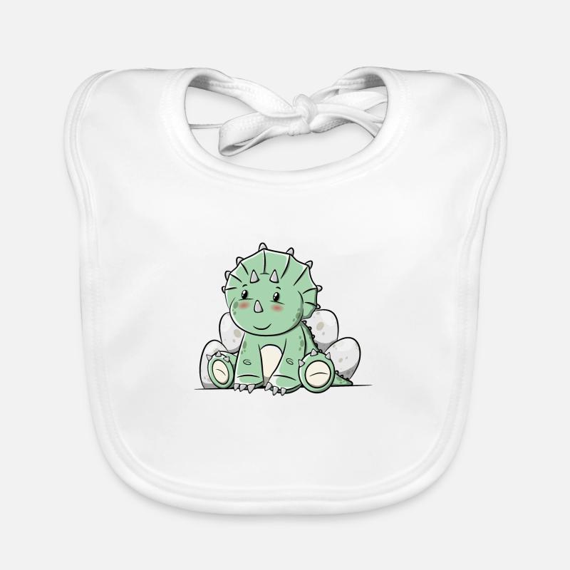 Tricératops de dinosaure Bavoir bio Bébé