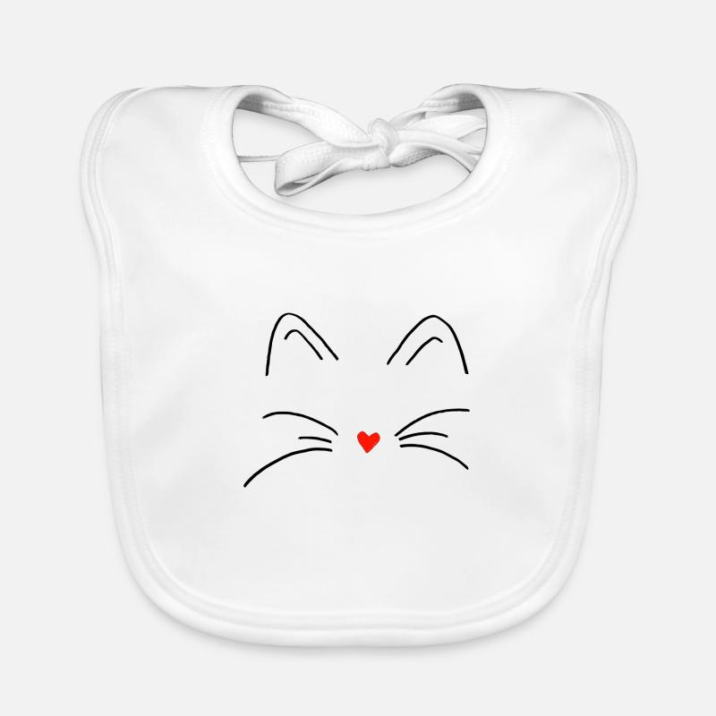 cat Organic Baby Bibs