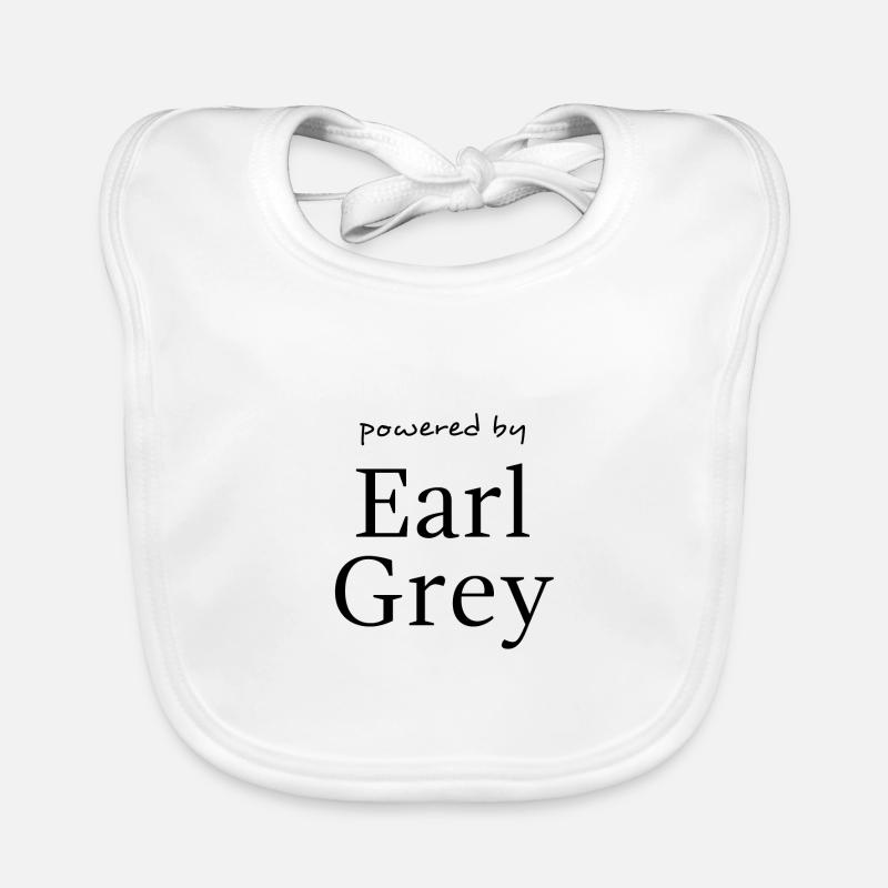 Powered by Earl Gray Tea Organic Baby Bibs