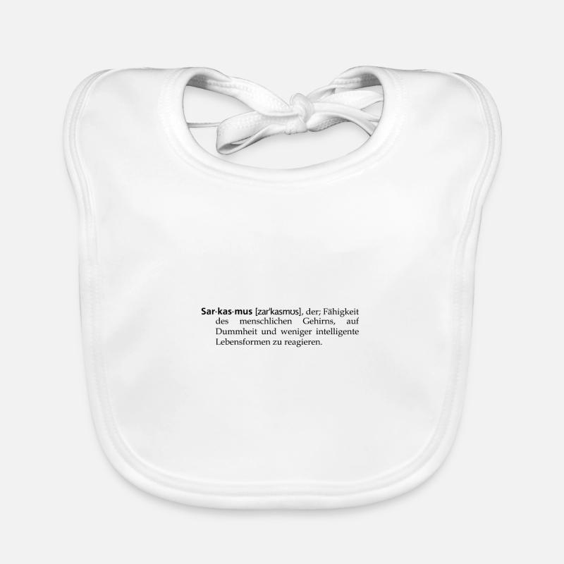 Sarkasmus - Definition Baby Bio-Lätzchen