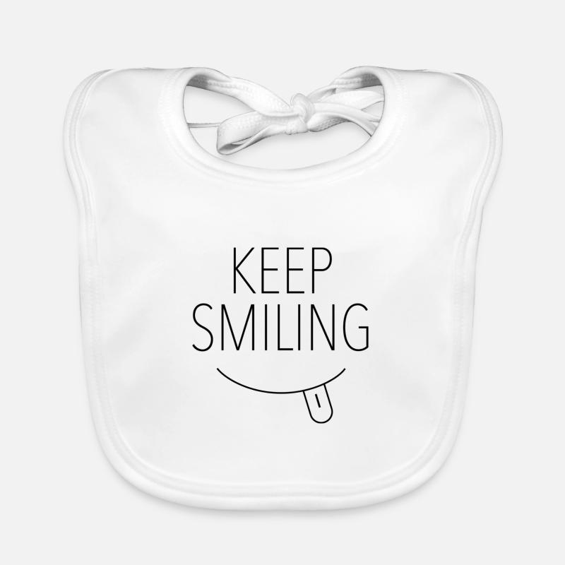 Keep Smiling | Please smile Organic Baby Bibs