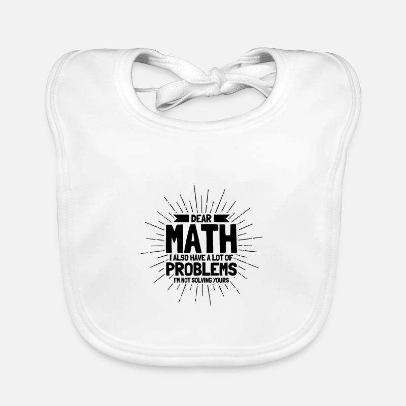 Math Mathématiques Sciences Math Cadeau Bavoir bio Bébé