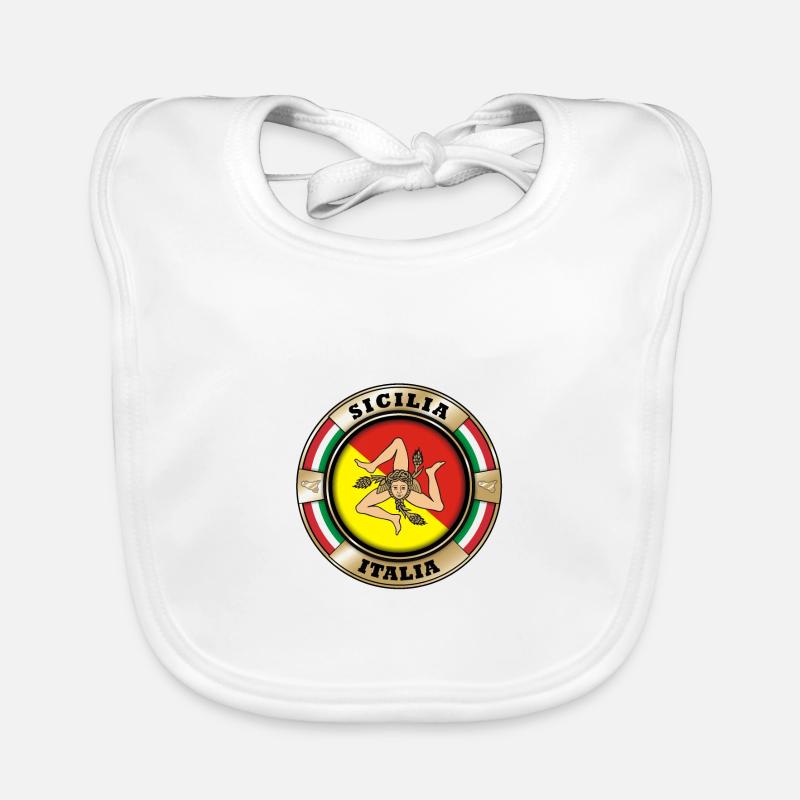 Sicily emblem Organic Baby Bibs