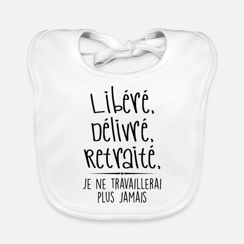 Released, Delivered, Retired | released delivers retirement Organic Baby Bibs