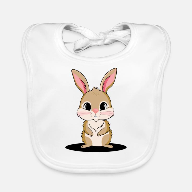 Bunny that conquers hearts Organic Baby Bibs
