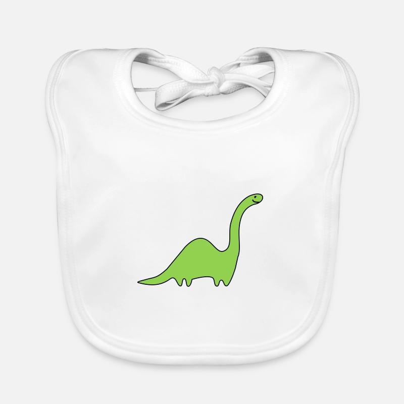 Dino Langhals - anpassbare Motivfarben Baby Bio-Lätzchen