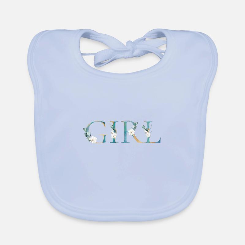 It's a girl! Customizable Organic Baby Bibs
