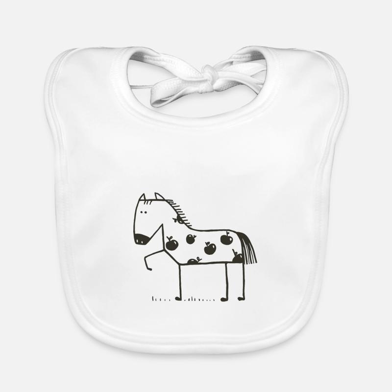 Pferde Baby Bio-Lätzchen