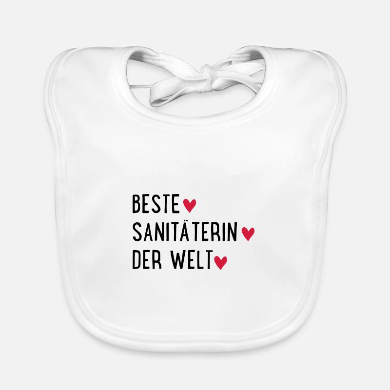 beste sanitäterin der welt Baby Bio-Lätzchen