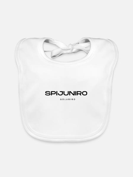 Spijuniro Golubiro - Bavoir bio Bébé - blanc - Devant