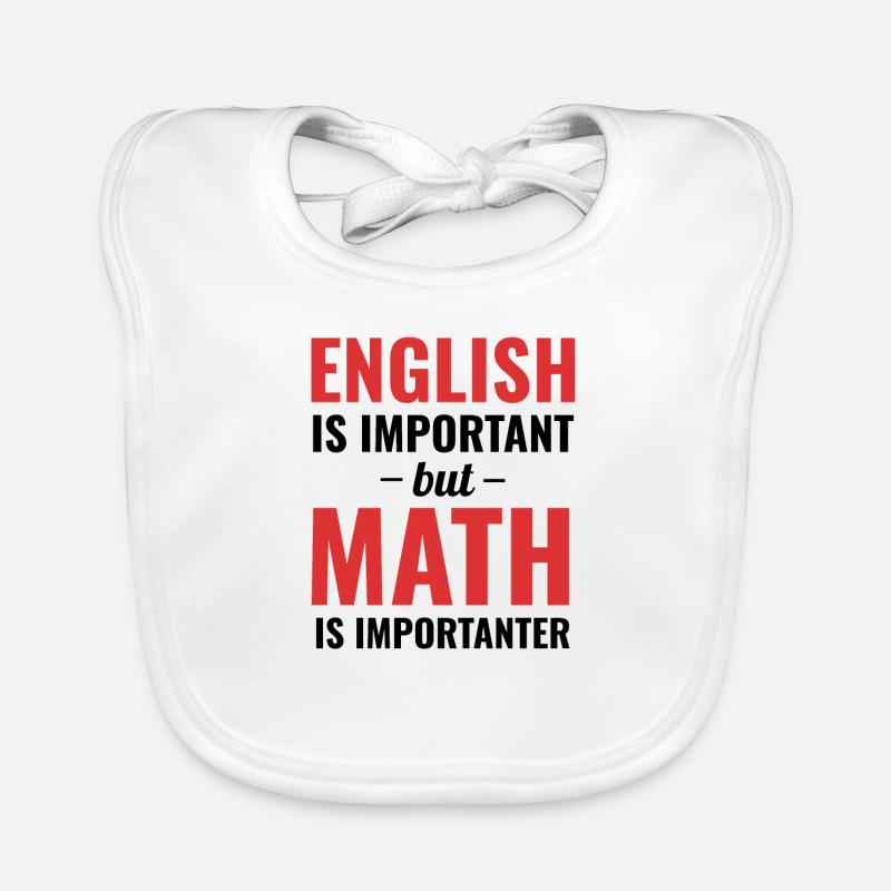 Algebra math professor teaching gift idea Organic Baby Bibs