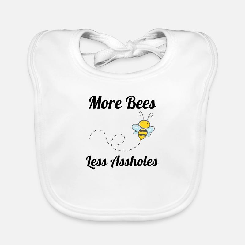 Bee sarcasm environmental protection gift idea nature Organic Baby Bibs