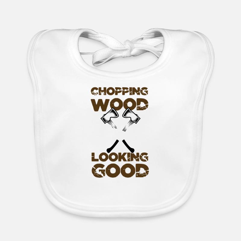 Couper un bûcheron en bois Bavoir bio Bébé