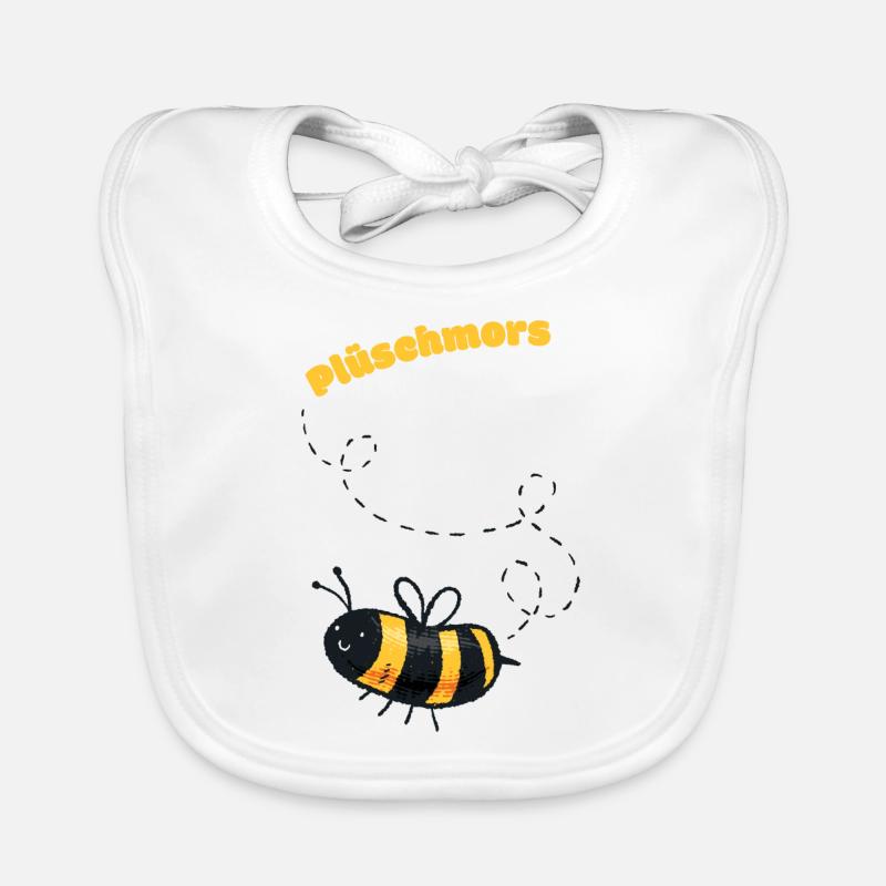 Plüschmors Plattdeutsch Geschenkidee Baby Bio-Lätzchen