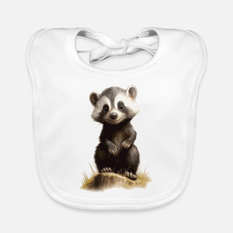 süßer Frechdachs Baby Bio-Lätzchen