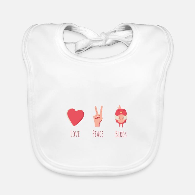 Vögel Baby Bio-Lätzchen