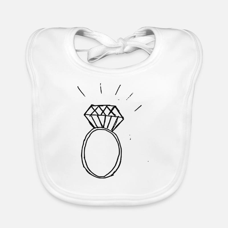 diamond ring Organic Baby Bibs