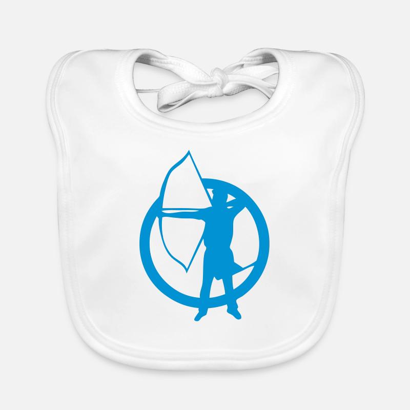 archery archery logo archer 9 Organic Baby Bibs