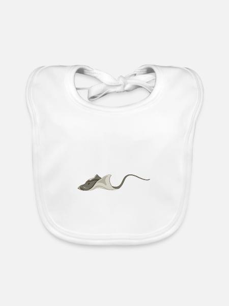 Meerestiere - Baby Bio-Lätzchen - Weiß