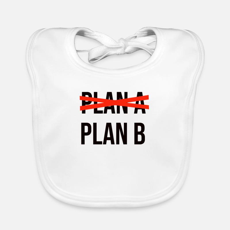 Plan A Plan B noir Bavoir bio Bébé