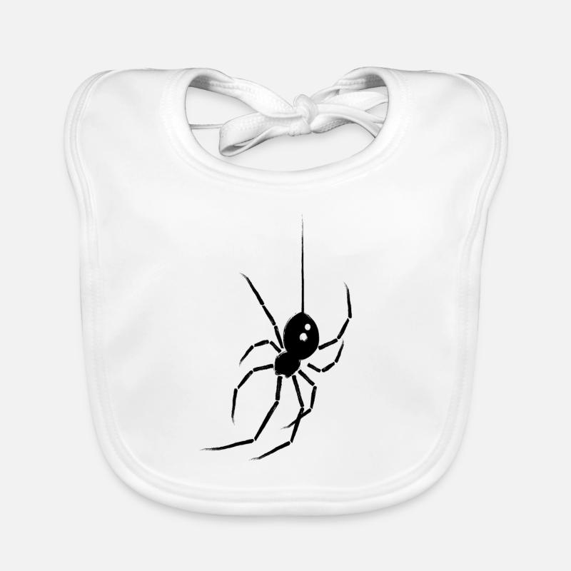 Spinne Schwarze Witwe Baby Bio-Lätzchen