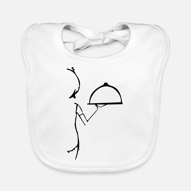 Restaurant, Crew, Kellnerin Baby Bio-Lätzchen