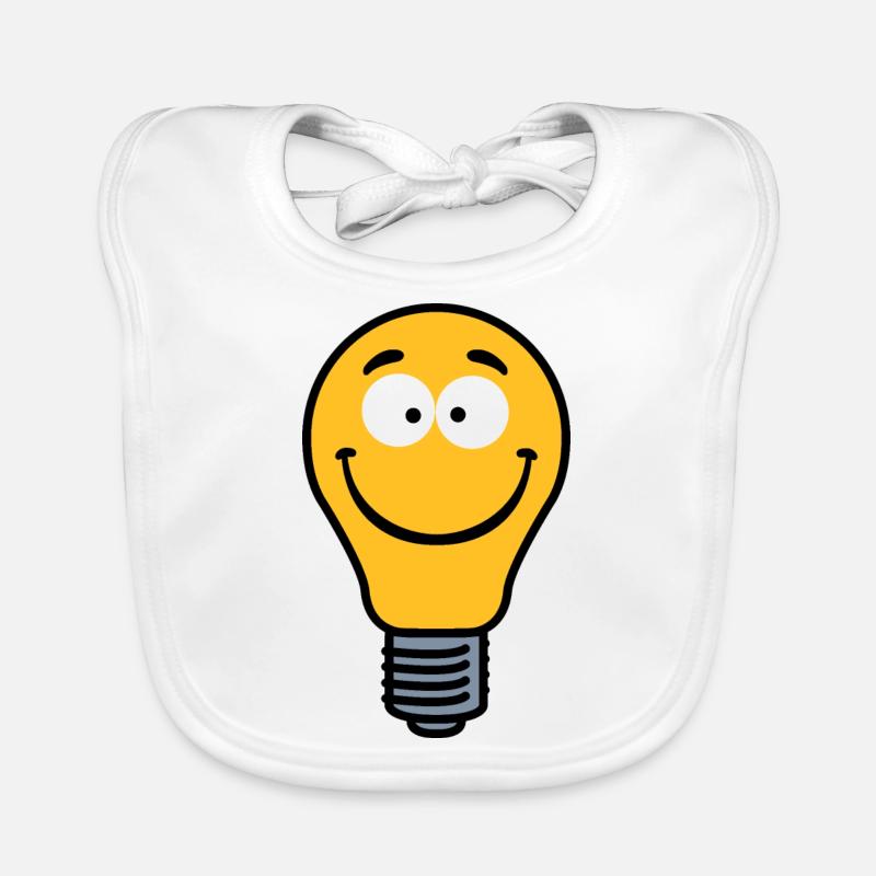 Wacky Lightbulb Organic Baby Bibs