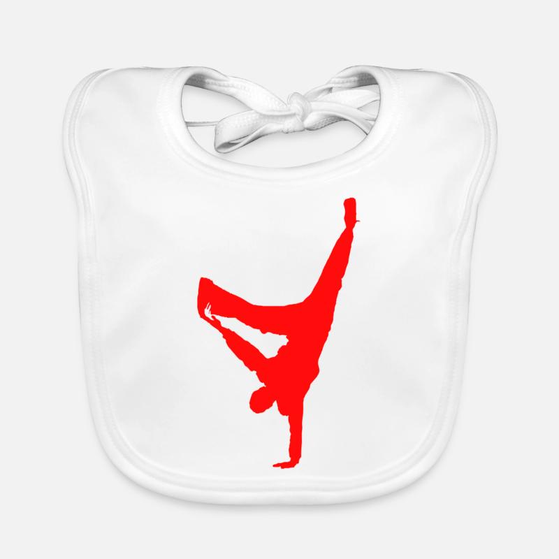 break dancing Organic Baby Bibs