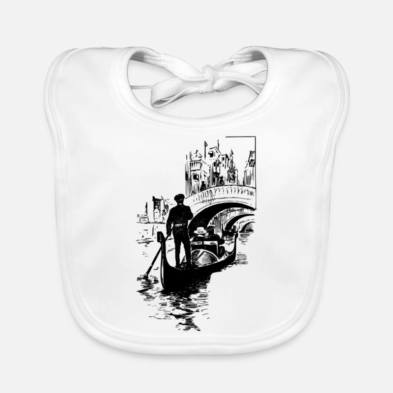 Venedig Kanal Baby Bio-Lätzchen