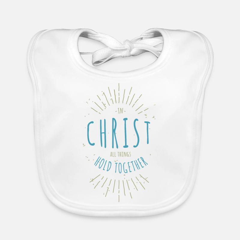 En Christ, toutes choses tiennent ensemble Bavoir bio Bébé