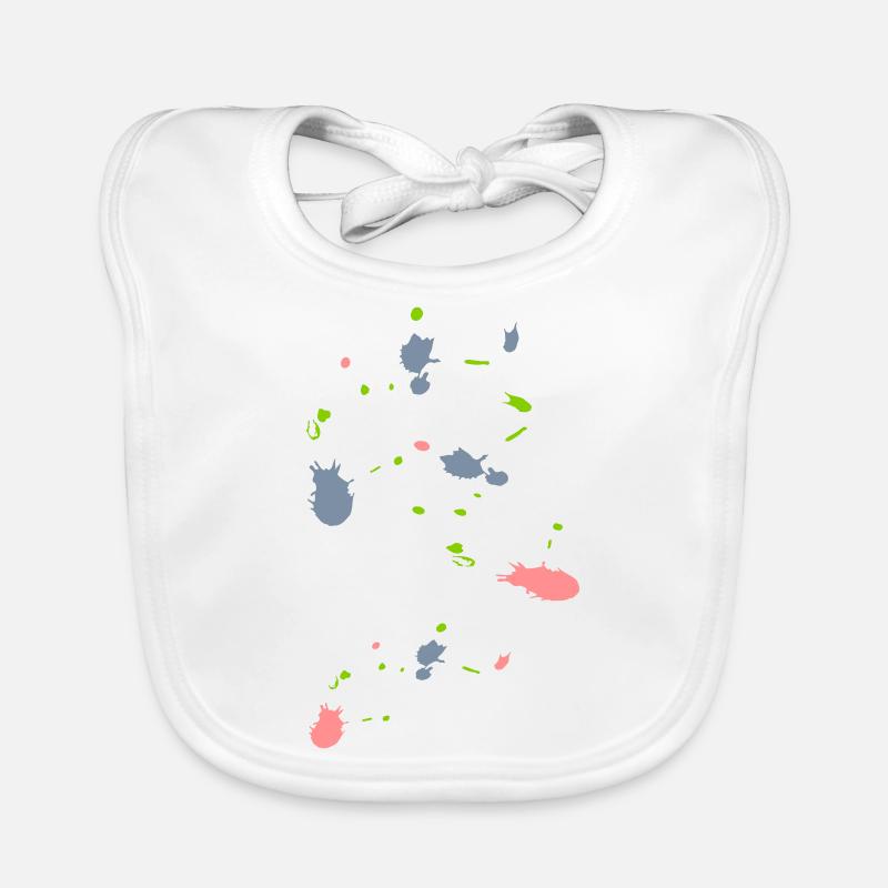 Farbklekse Baby Bio-Lätzchen