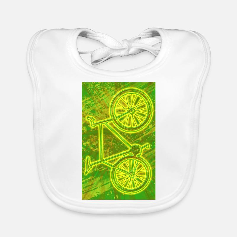 Vélo Pignon Fixe / NEON Bavoir bio Bébé