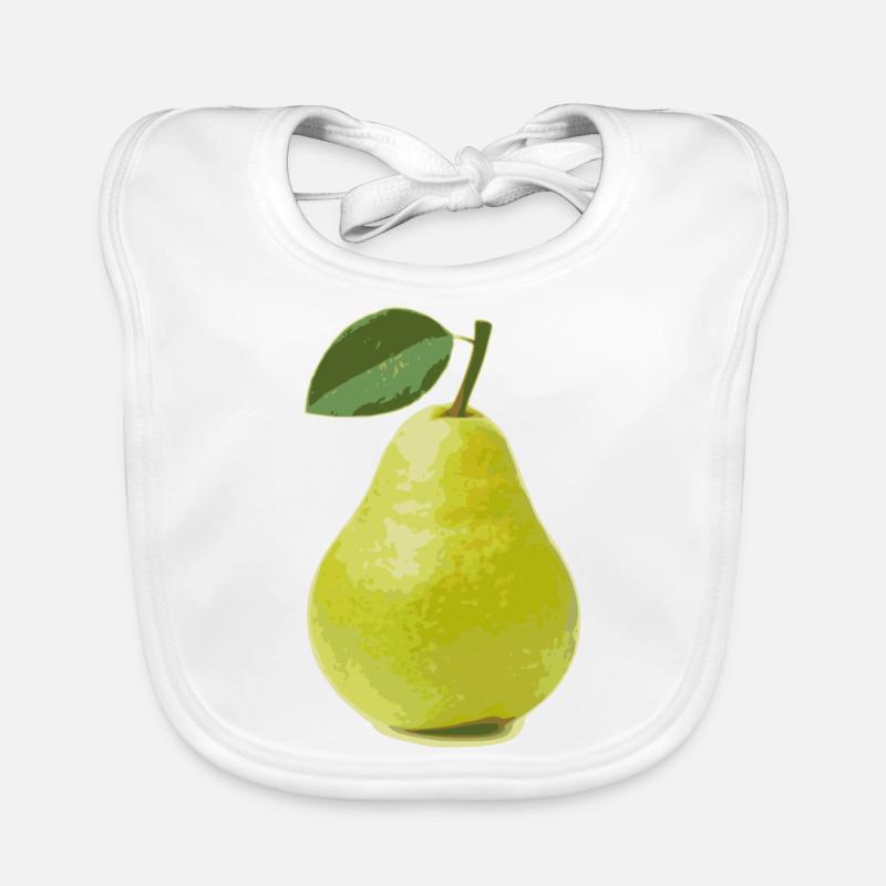 Birne, Pear Baby Bio-Lätzchen
