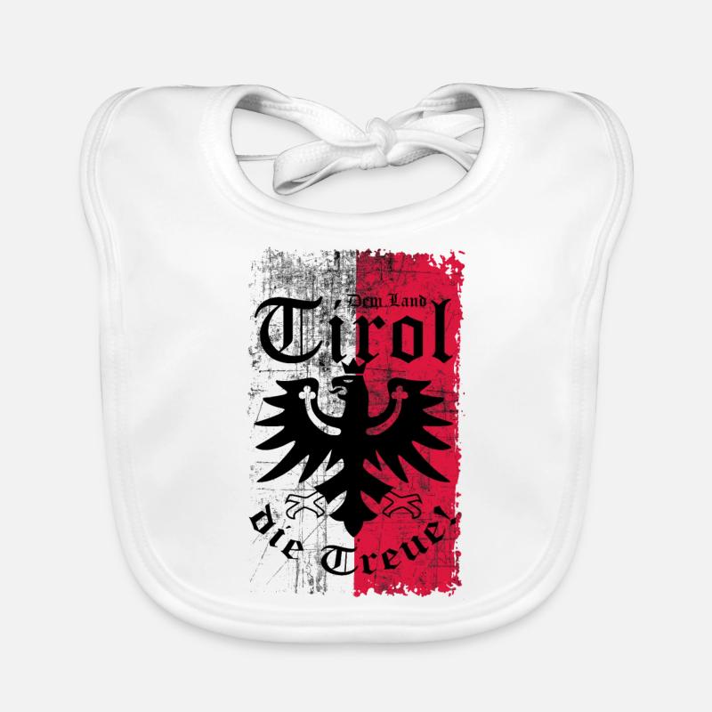Tirol - Bavoir bio Bébé - blanc