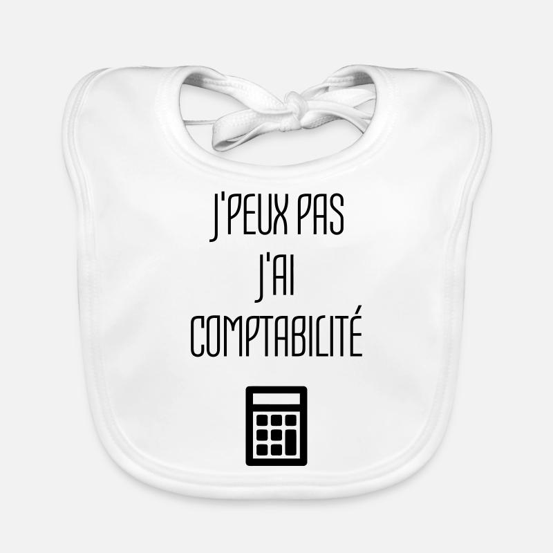 comptable / comptabilité / compter / chiffre Bavoir bio Bébé