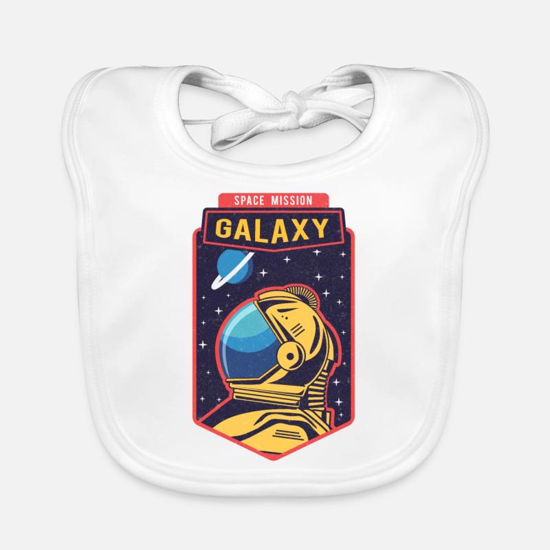 Space Galaxy Graphique Bavoir bio Bébé