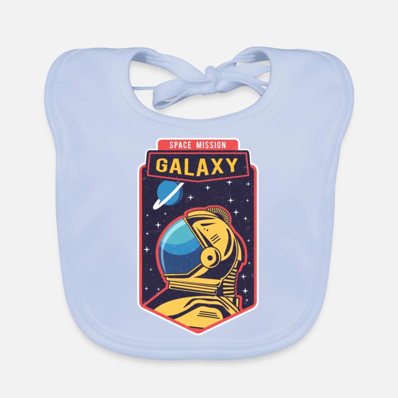 Space Galaxy Graphique Bavoir bio Bébé