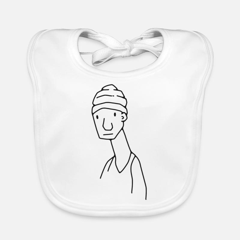 Komischer Typ Baby Bio-Lätzchen