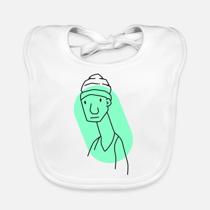Komischer Typ Baby Bio-Lätzchen