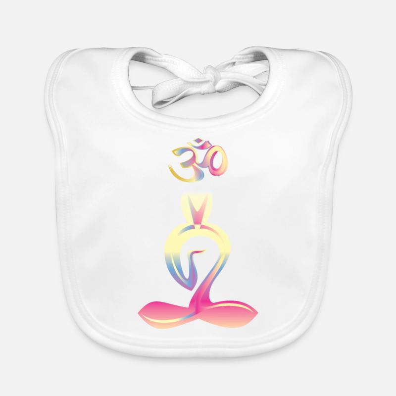 ohm - Bavoir bio Bébé - blanc