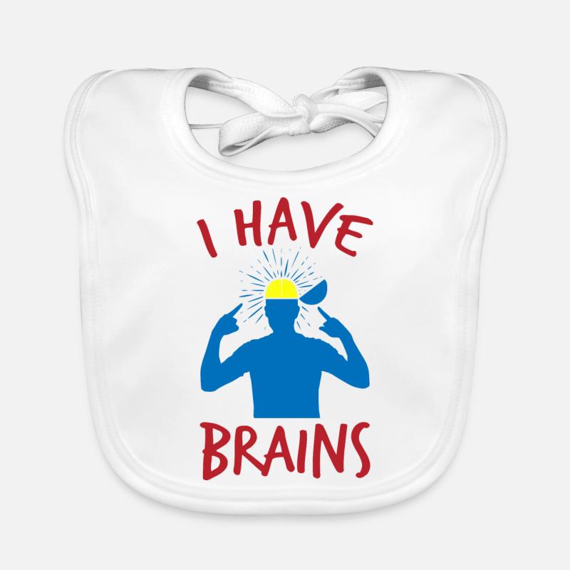 Ich bin klug und intelligent Baby Bio-Lätzchen