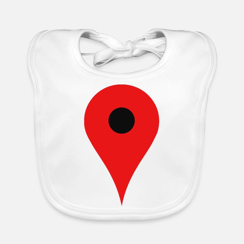 Location pin Organic Baby Bibs