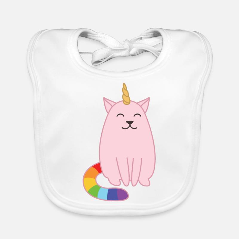 Caticorn chat Licorne Bavoir bio Bébé