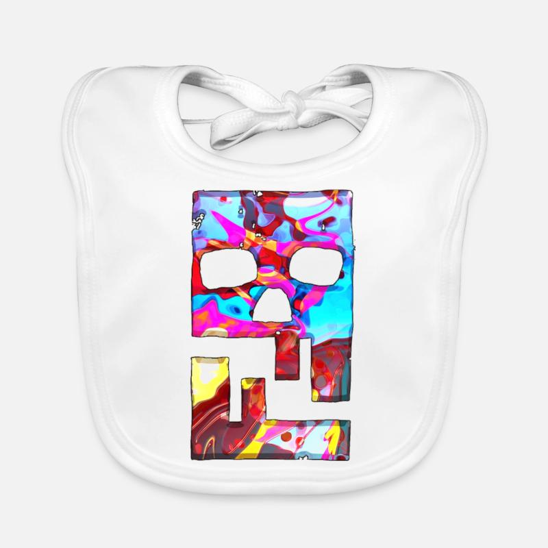 Hacking Hacks Hacker Malware Logo Emblem Baby Bio-Lätzchen