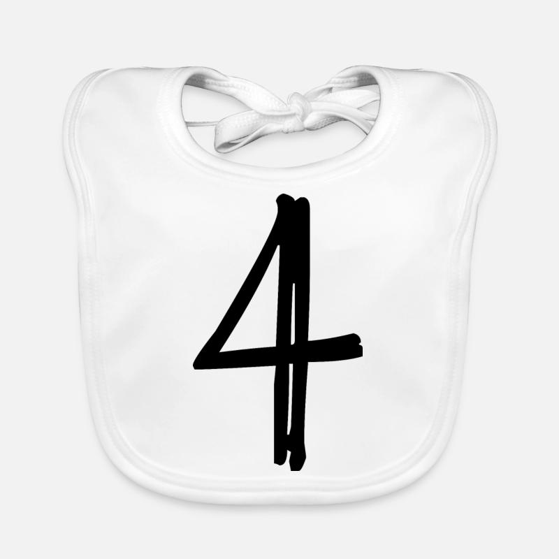 4 ANS. 4e ANNIVERSAIRE. ANNIVERSAIRE 4 ANS. 4 Bavoir bio Bébé