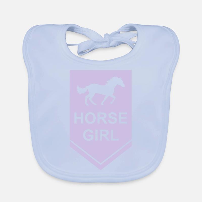 Citation de fille de cheval disant Bavoir bio Bébé