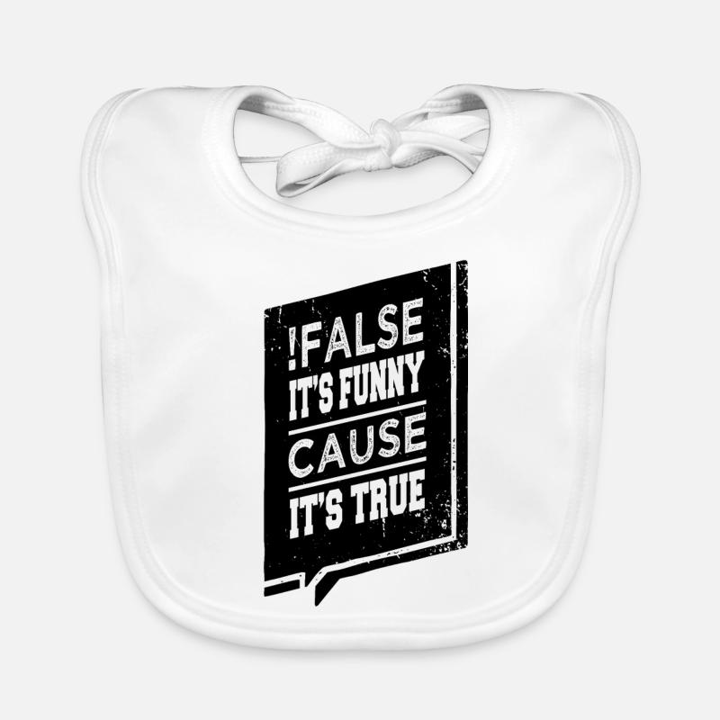 Statement Cool Quote Fun Gift Organic Baby Bibs