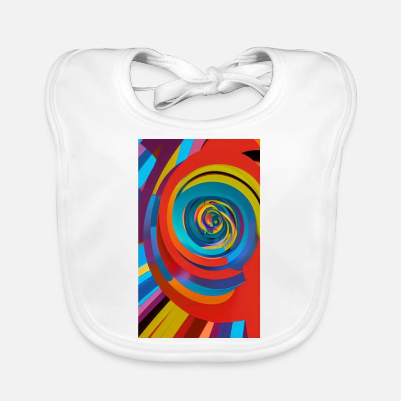 Farbstrudel Baby Bio-Lätzchen